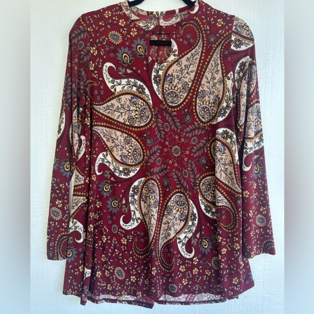 Paisley print women’s‎ tunic size medium